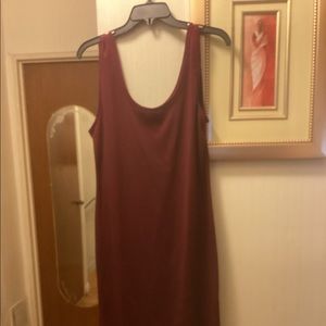 AMBIENCE WINE SLEEVELESS TEE DRESS SZ 1XL $12